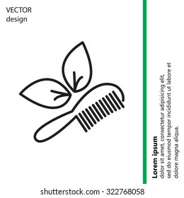 hairbrush vector isolated