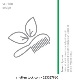 hairbrush vector isolated