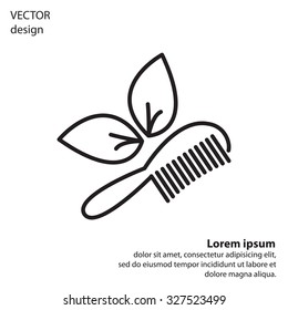 hairbrush vector isolated