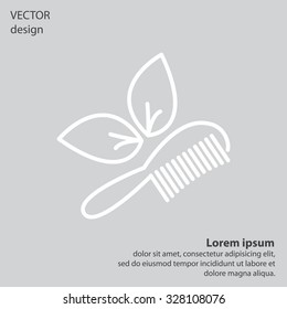hairbrush vector isolated