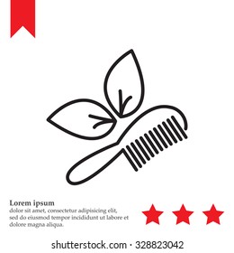 hairbrush vector isolated