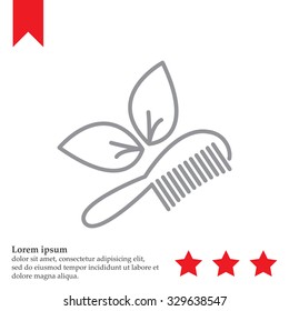 hairbrush vector isolated
