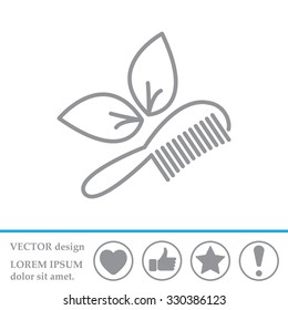 hairbrush vector isolated