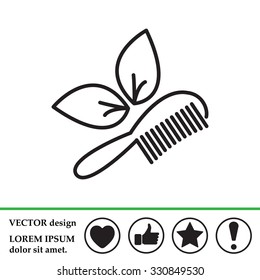hairbrush vector isolated