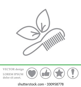hairbrush vector isolated
