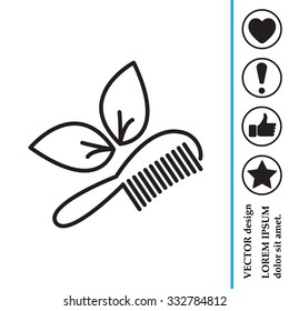 hairbrush vector isolated