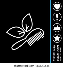 hairbrush vector isolated