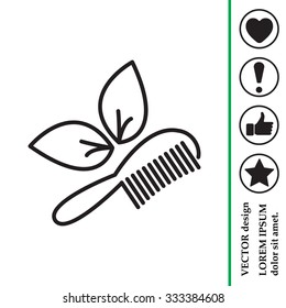 hairbrush vector isolated