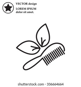 hairbrush vector isolated