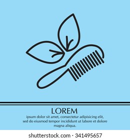 hairbrush vector isolated