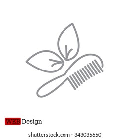 hairbrush vector isolated
