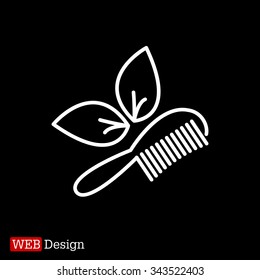 hairbrush vector isolated