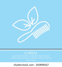 hairbrush vector isolated