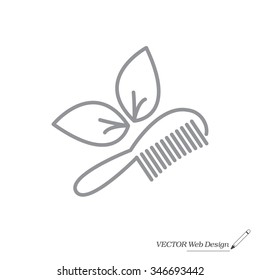 hairbrush vector isolated