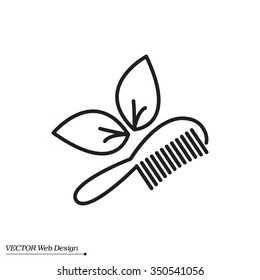 hairbrush vector isolated