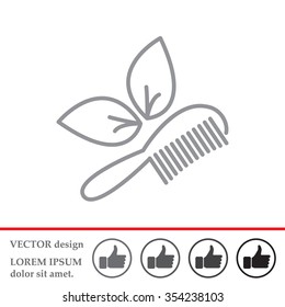 hairbrush vector isolated