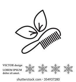 hairbrush vector isolated