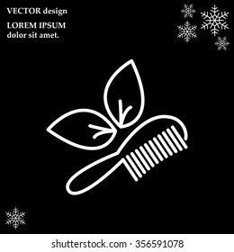 hairbrush vector isolated
