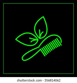 hairbrush vector isolated