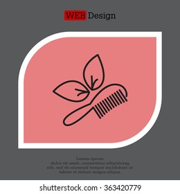 hairbrush vector isolated