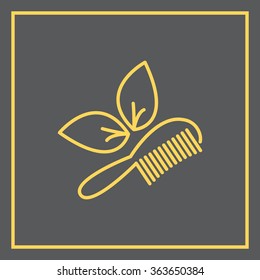 hairbrush vector isolated