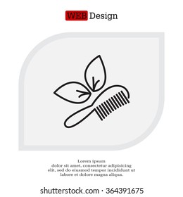 hairbrush vector isolated