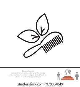 hairbrush vector isolated
