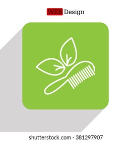 hairbrush vector isolated