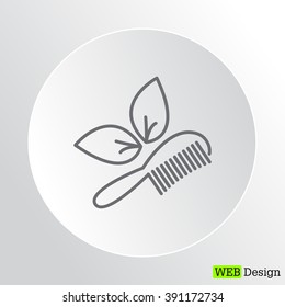 hairbrush vector isolated