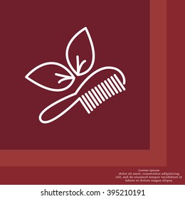 hairbrush vector isolated