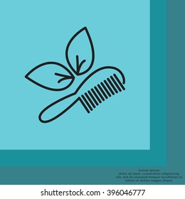 hairbrush vector isolated
