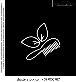 hairbrush vector isolated