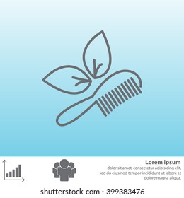 hairbrush vector isolated