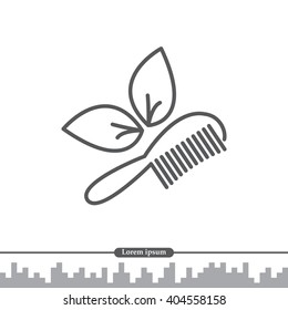 hairbrush vector isolated