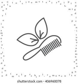 hairbrush vector isolated