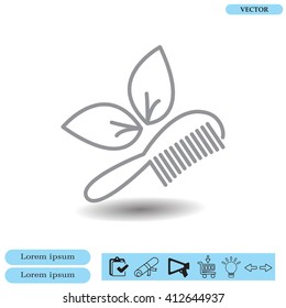 hairbrush vector isolated