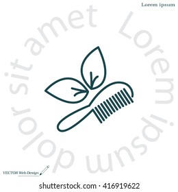 hairbrush vector isolated