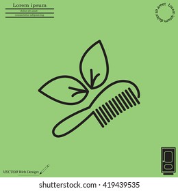 hairbrush vector isolated