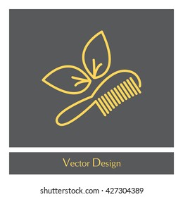 hairbrush vector isolated