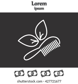 hairbrush vector isolated