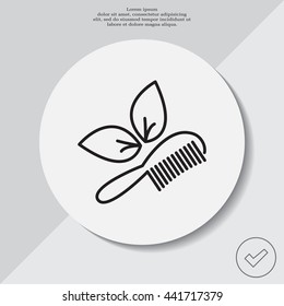hairbrush vector isolated