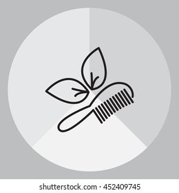 hairbrush vector isolated