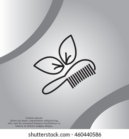 hairbrush vector isolated