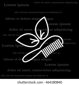 hairbrush vector isolated