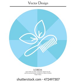 hairbrush vector isolated