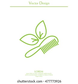 hairbrush vector isolated