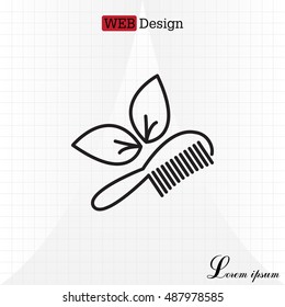 hairbrush vector isolated
