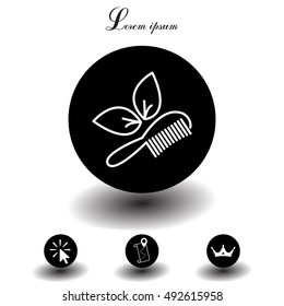 hairbrush vector isolated