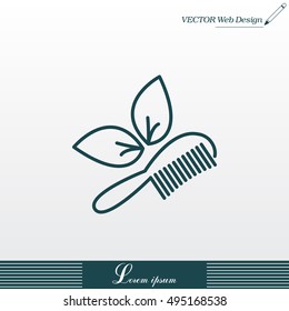 hairbrush vector isolated