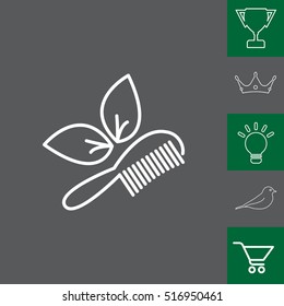 hairbrush vector isolated